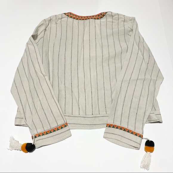 Time For Me Geometric Flair Embroidered Jacket - Picture 3 of 5